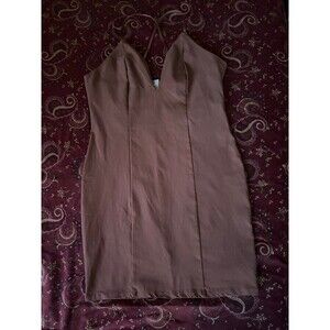 NWOT Bozzolo SIZE Large Women’s Slip Dress Dusty Rose Bodycon Lined  Adj Straps